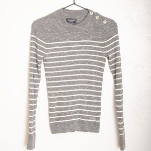 abercrombie and fitch grey sweater